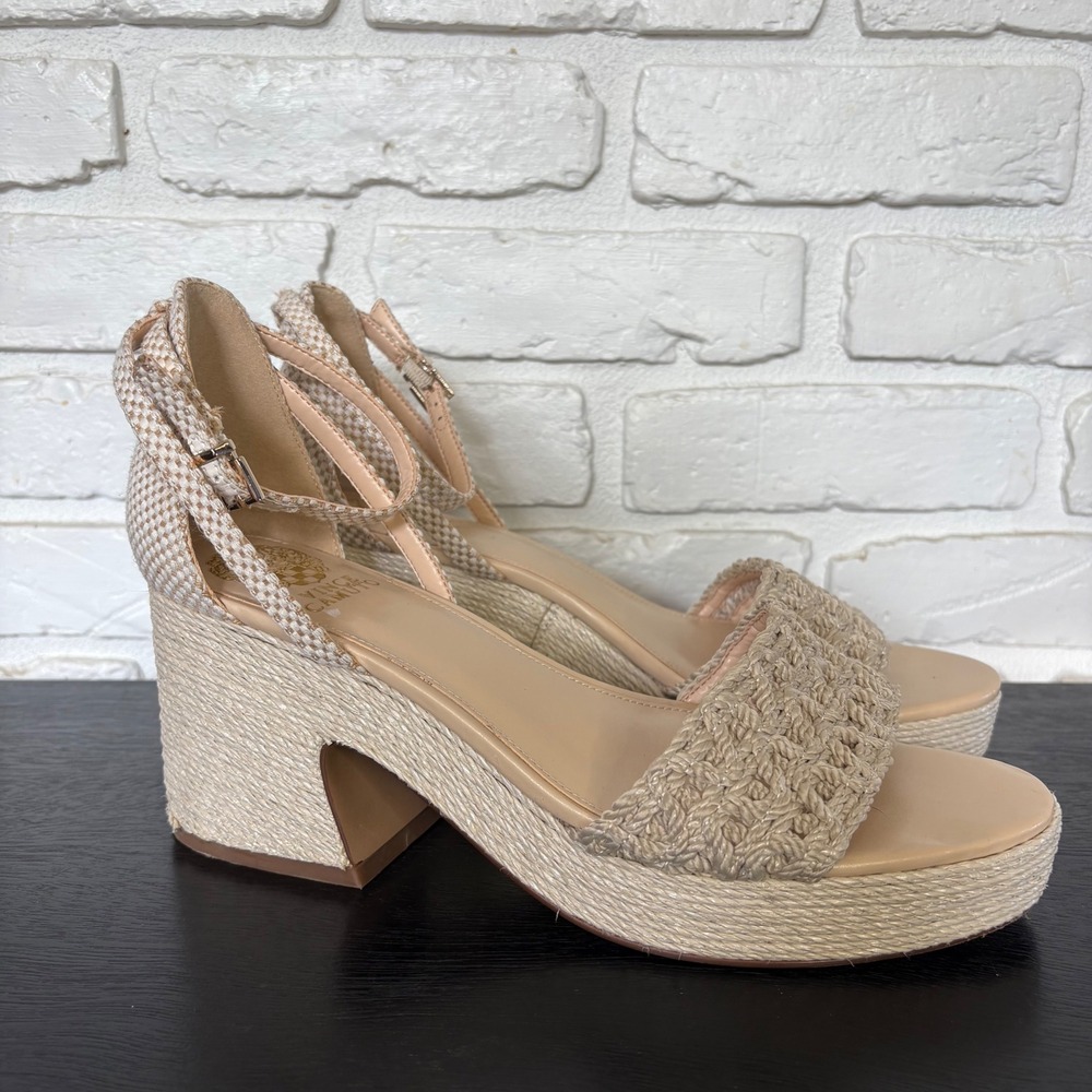 Vince Camuto Heeled‎ Espadrille Platform Strappy Sandal Women's Size 10 - Picture 3 of 7